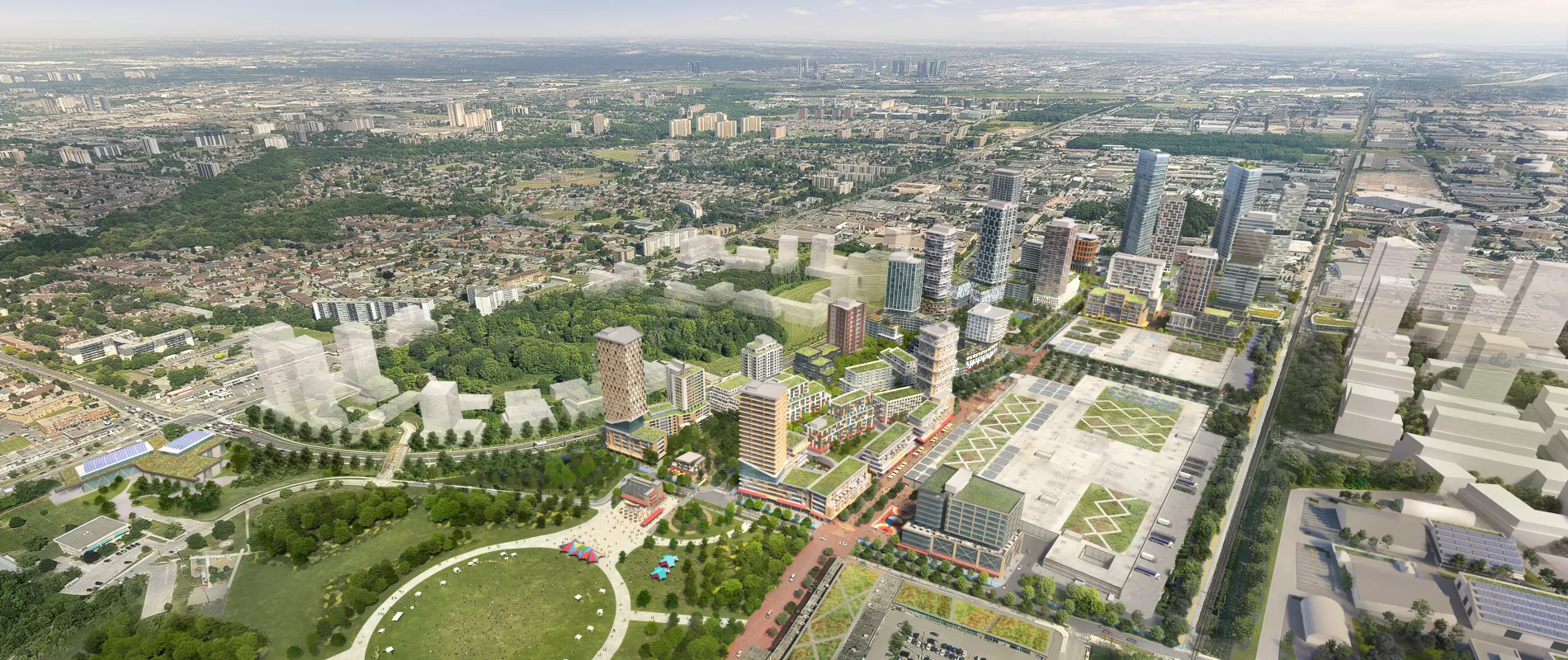 Downsview West Aerial Rendering 